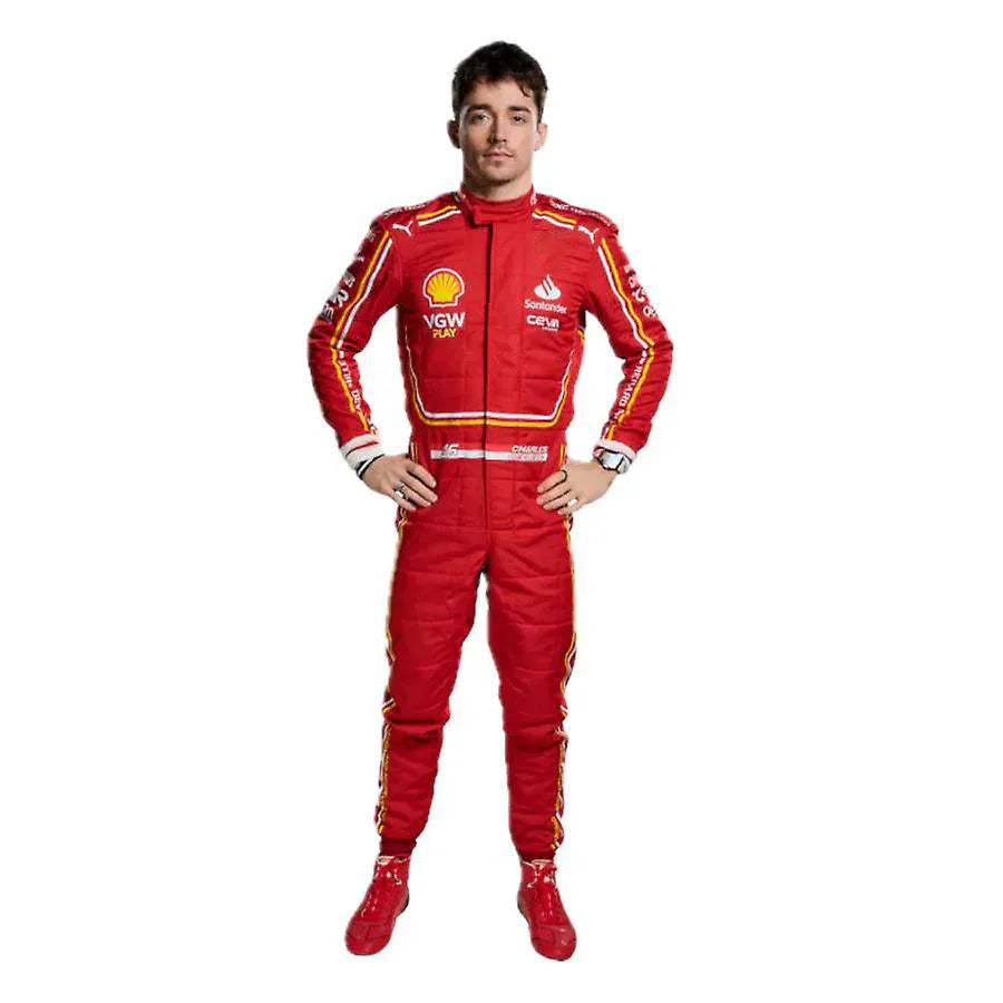 Scuderia Ferrari Charles Leclerc 2024 Formula 1 Racing Suit Replica