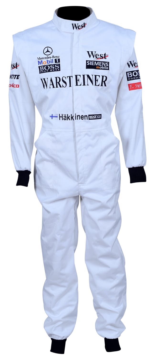 Formel-1-Rennanzug-Replik 2000 (Mika Häkkinen Offizieller Rennanzug nach Rennspezifikation)