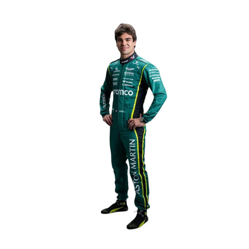 Tuta da gara replica Lance Stroll 2025 Aston Martin Aramco F1 Team Formula 1