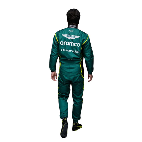 Tuta da gara replica Lance Stroll 2025 Aston Martin Aramco F1 Team Formula 1