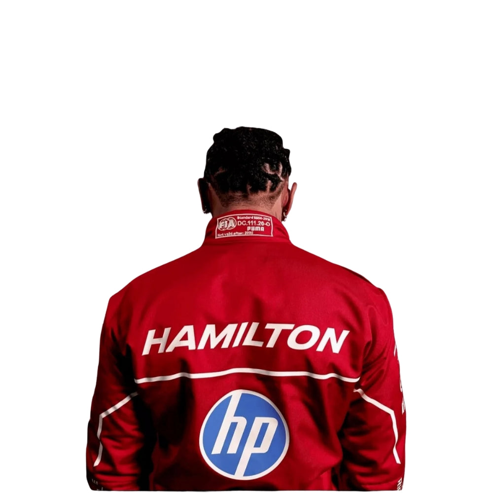 Scuderia Ferrari Lewis Hamilton 2025 Formel-1-Rennanzug Replik