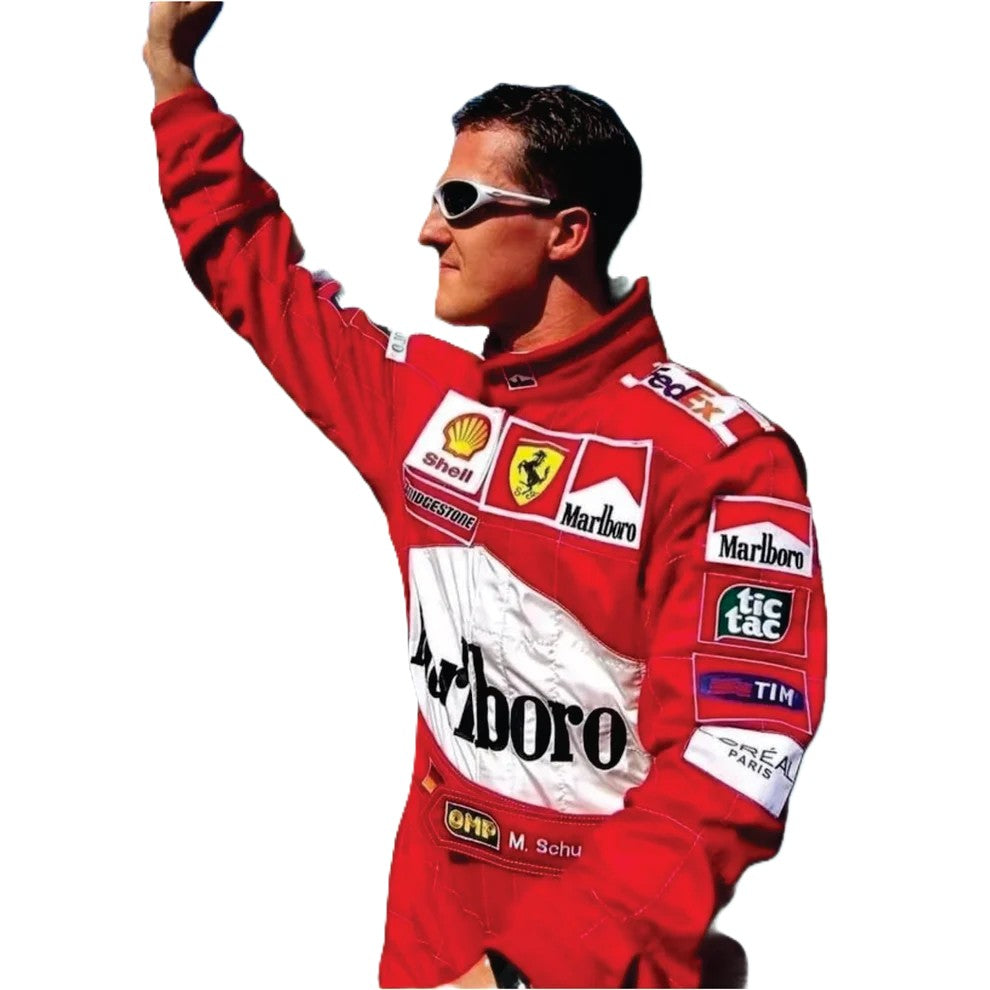 Scuderia Ferrari Michael Schumacher F1 Racing Suit Replica-FedEx
