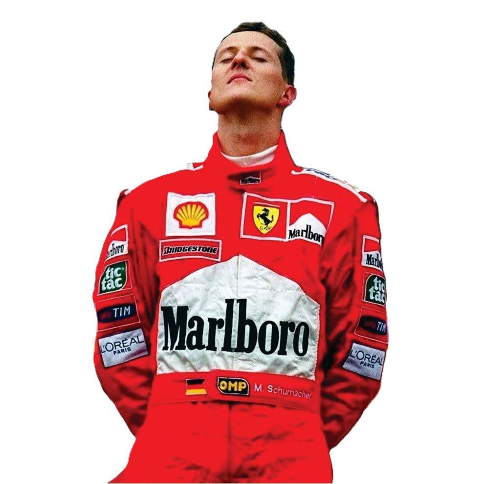 Scuderia Ferrari Michael Schumacher F1 Racing Suit Replica-FedEx