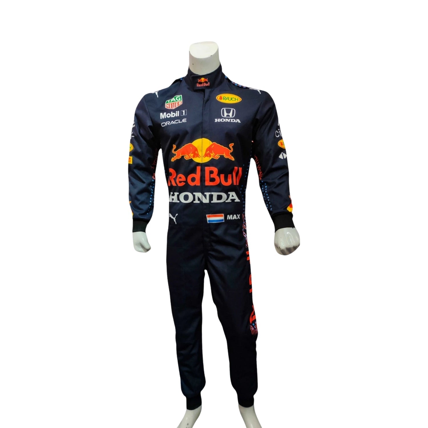 Oracle Red Bull Racing Max Verstappen 2021 Formula 1 Racing Suit Replica