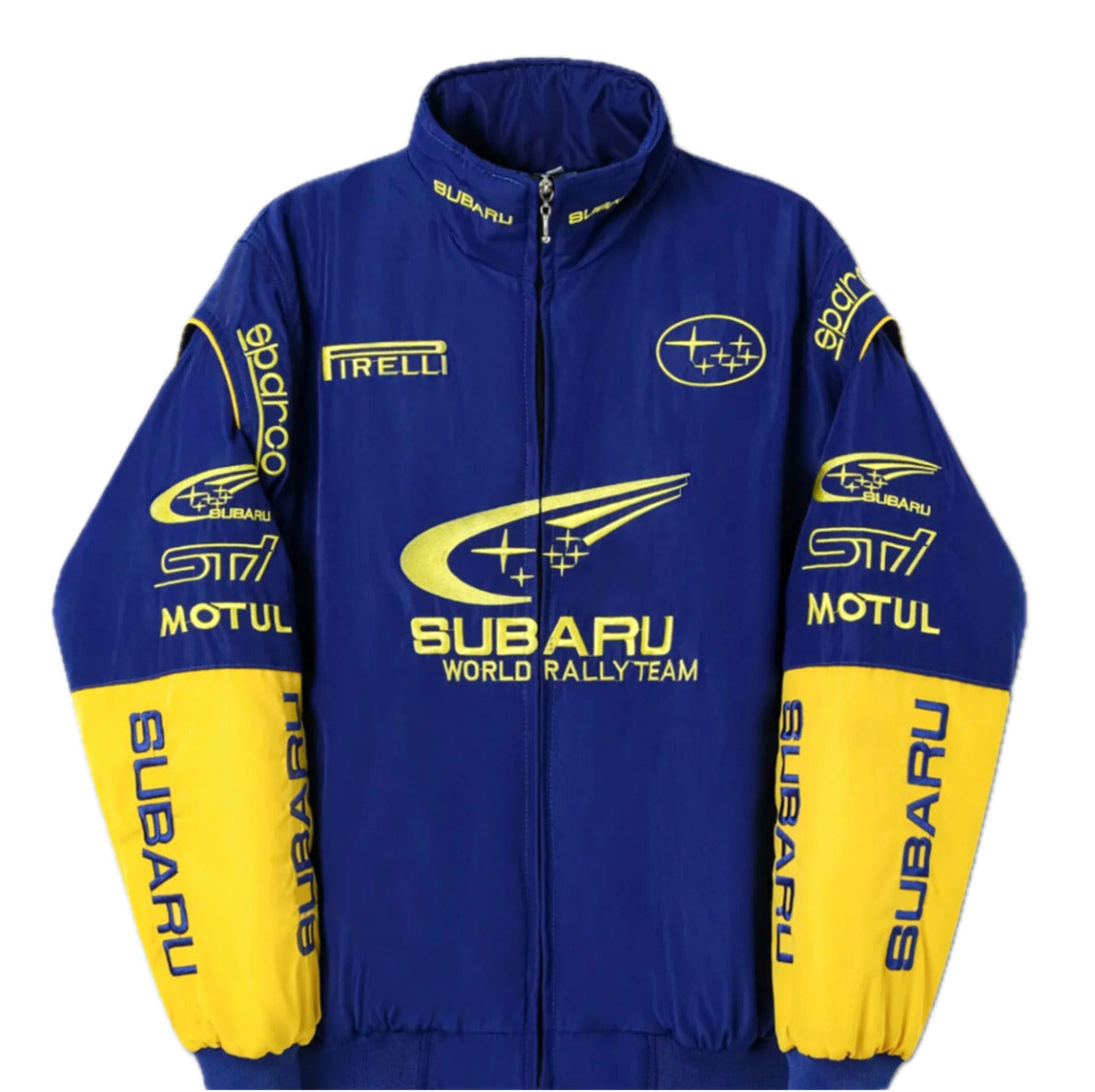Subaru World Rally Team Formel 1 Vintage Racing Jacke (Rally Blau)