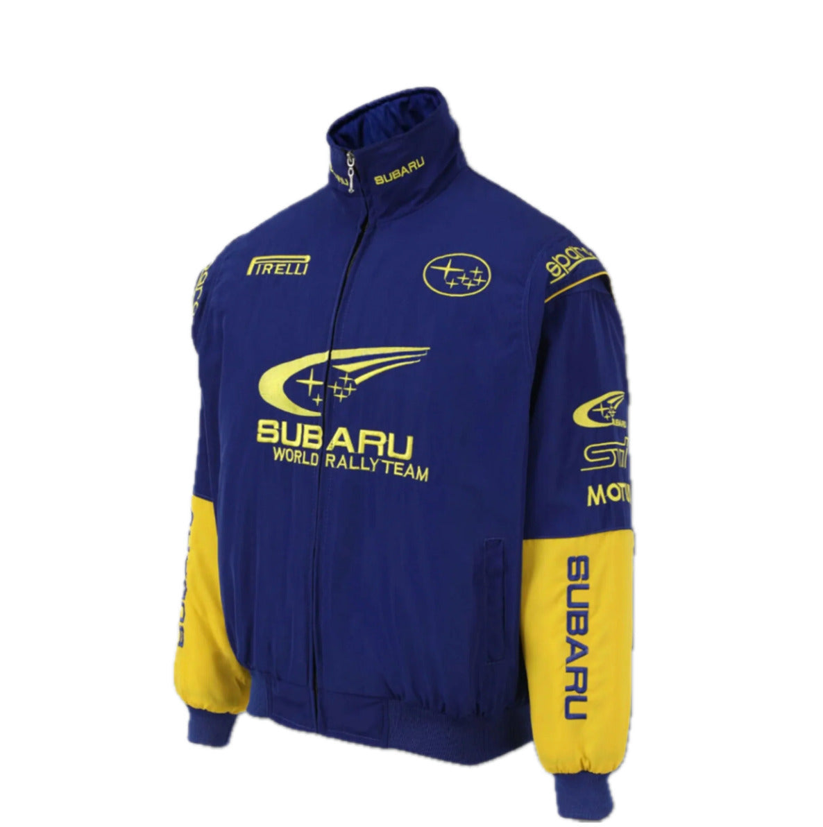 Subaru World Rally Team Formel 1 Vintage Racing Jacke (Rally Blau)