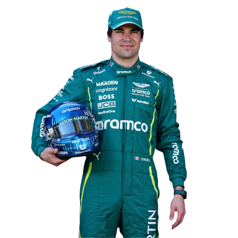 Aston Martin Aramco F1 Team Lance Stroll 2025 Formel 1 Rennanzug Replika