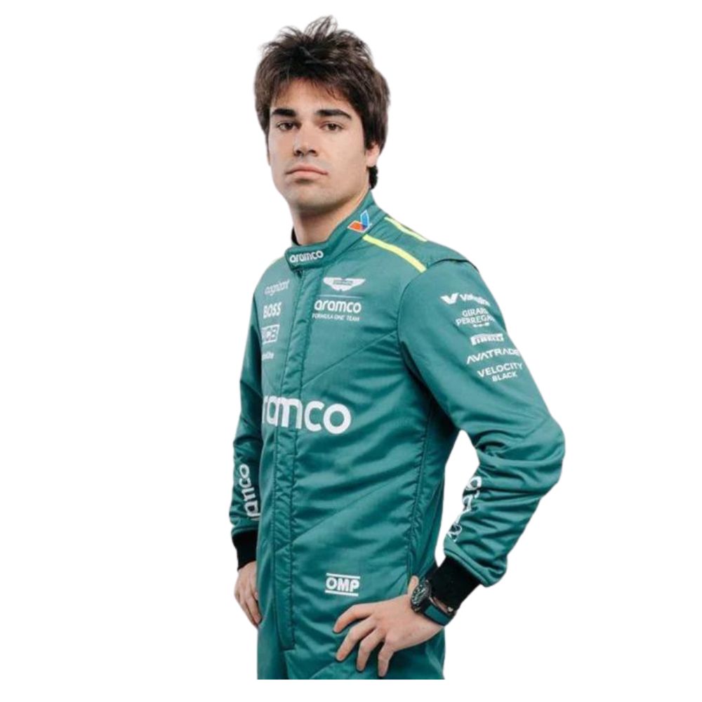 Aston Martin Aramco F1 Team Lance Stroll 2024 Formel 1 Rennanzug Replik