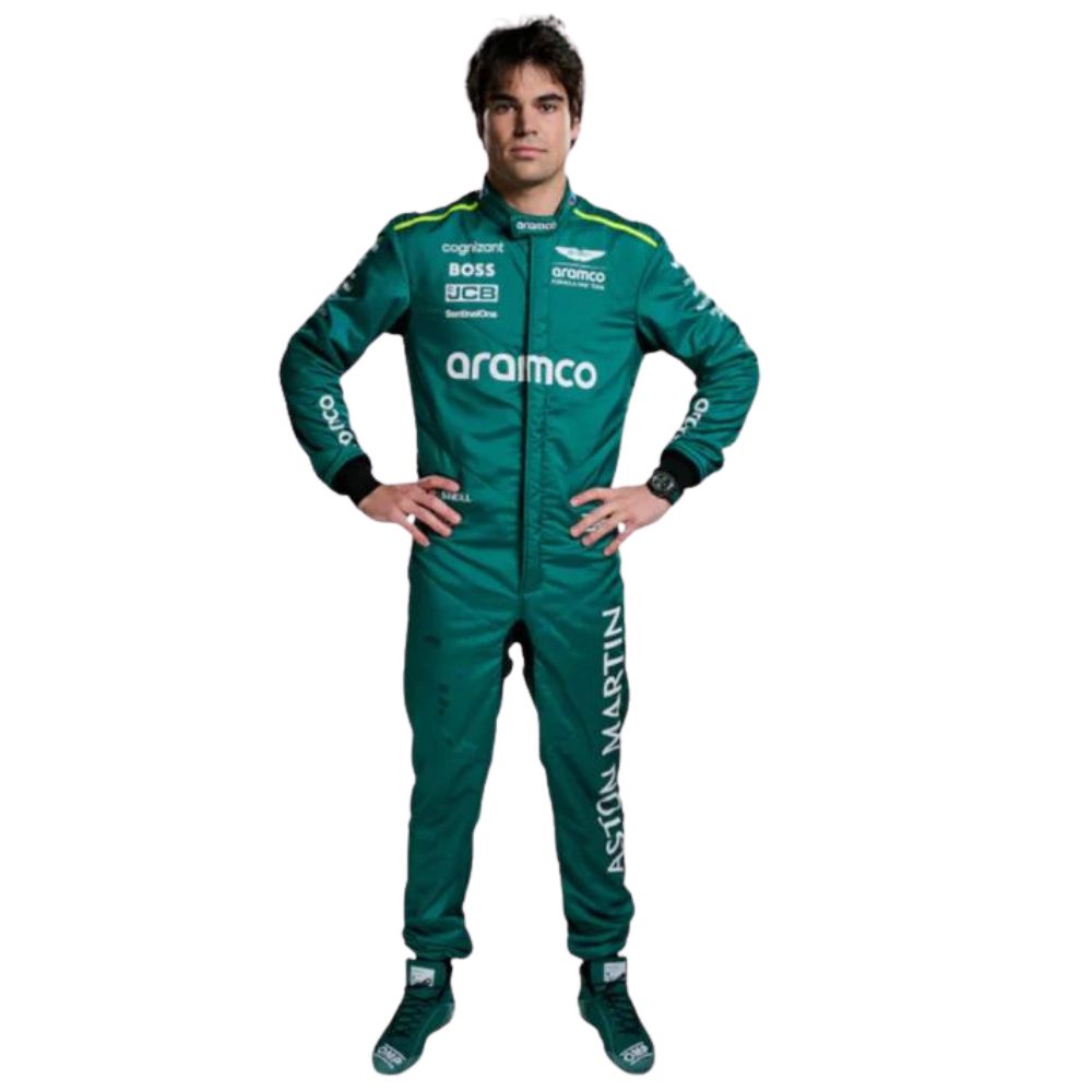 Aston Martin Aramco F1 Team Lance Stroll 2024 Formel 1 Rennanzug Replik
