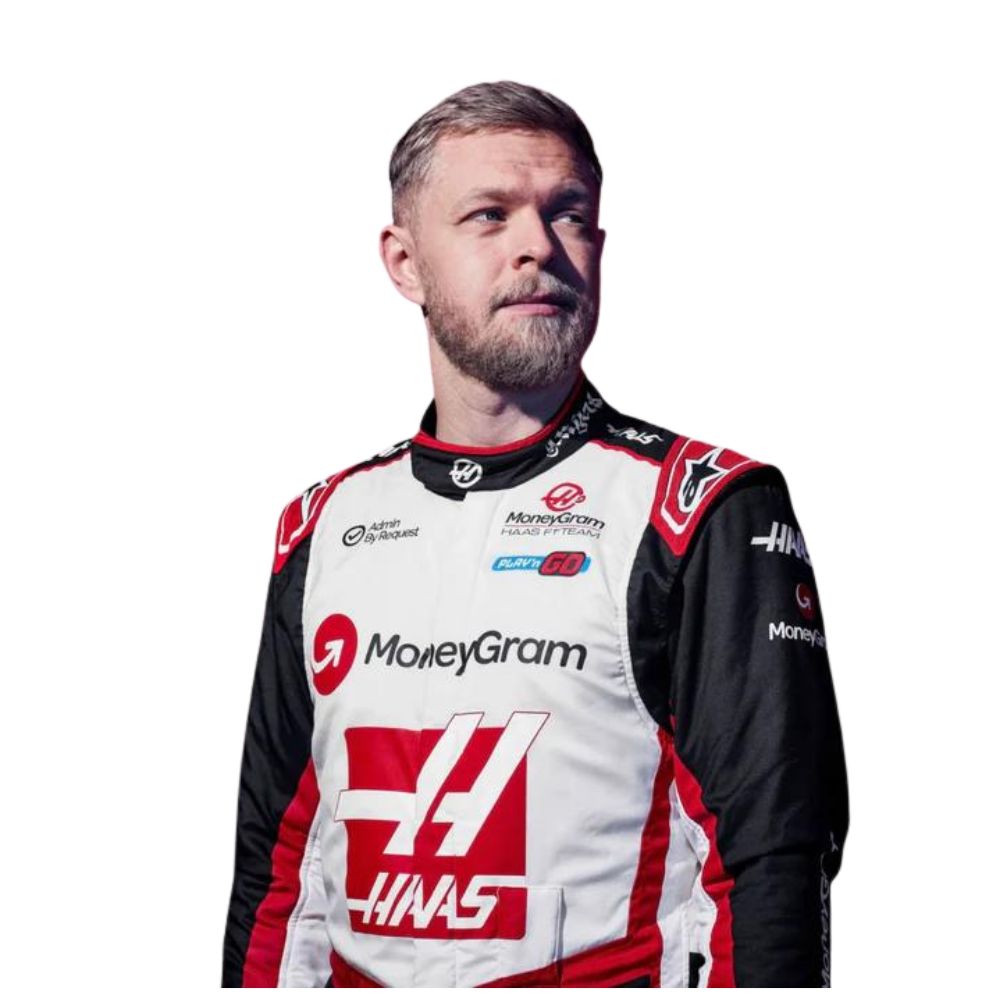 Haas F1 Team Kevin Magnussen 2024 Formel 1 Rennanzug Replika