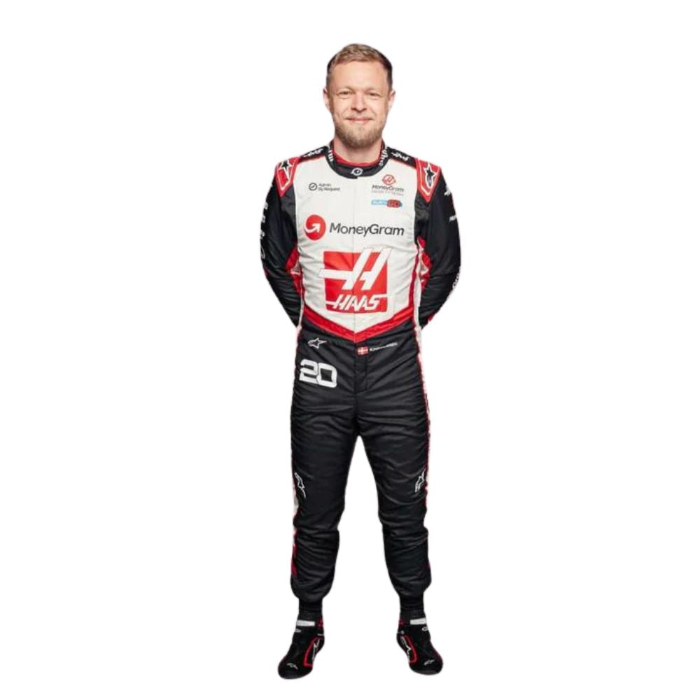 Haas F1 Team Kevin Magnussen 2024 Formel 1 Rennanzug Replika