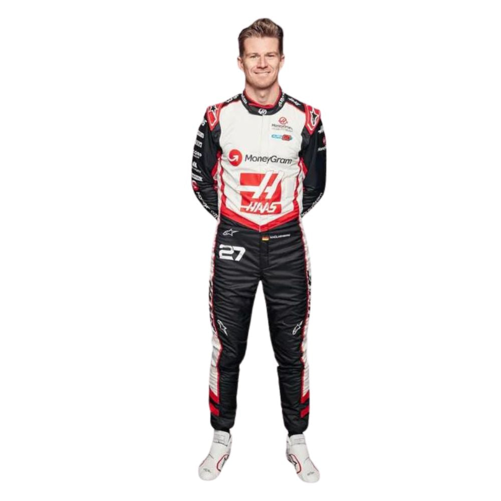 Haas F1 Team Nico Hülkenberg 2024 Formel 1 Rennanzug Replika