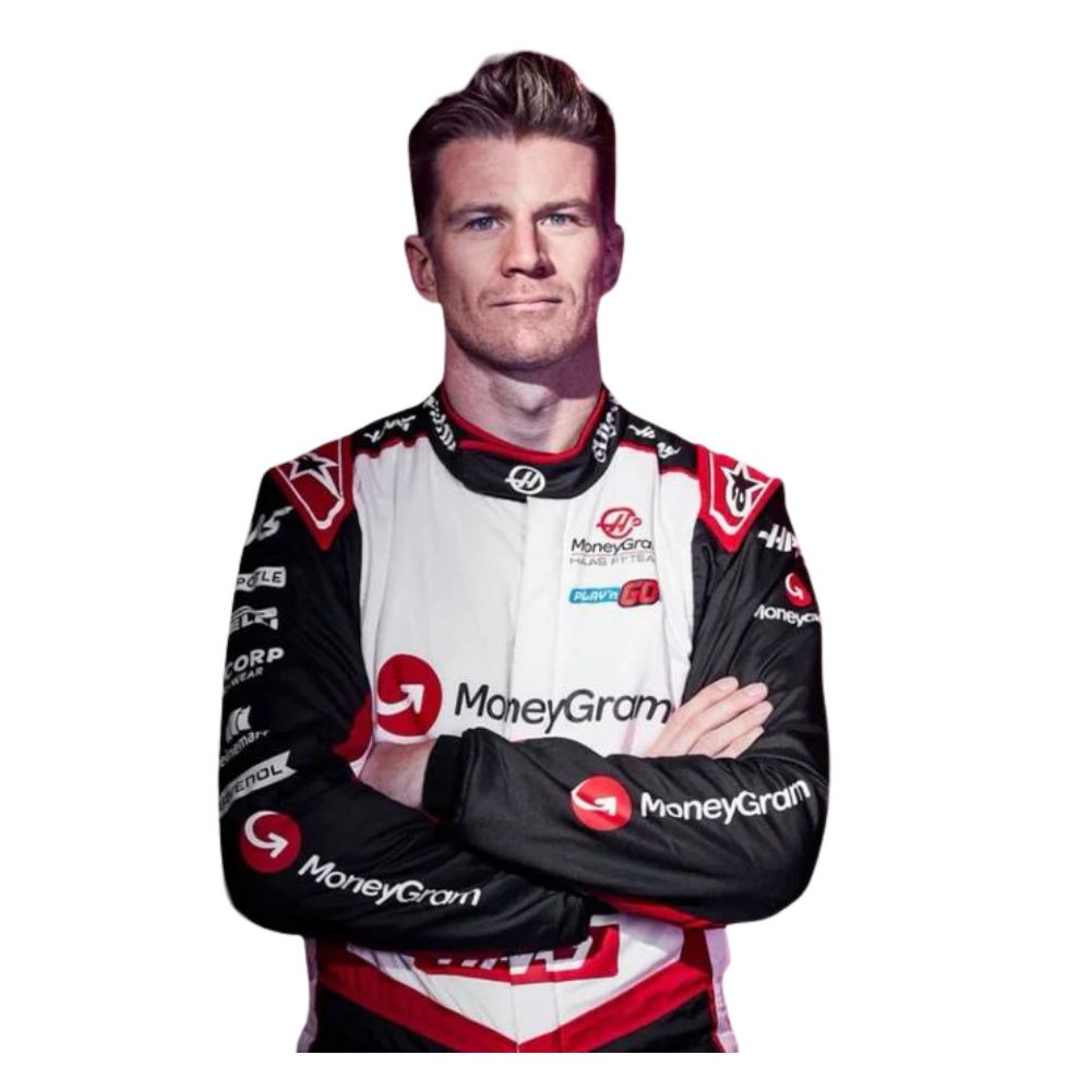 Haas F1 Team Nico Hülkenberg 2024 Formel 1 Rennanzug Replika
