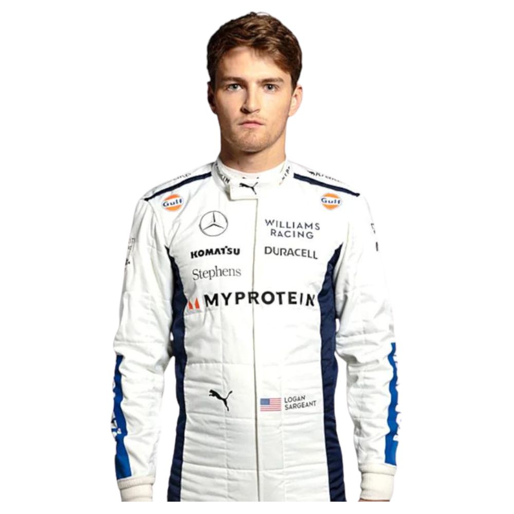 Williams Racing Logan Sargeant 2024 Formel 1 Rennanzug Replik