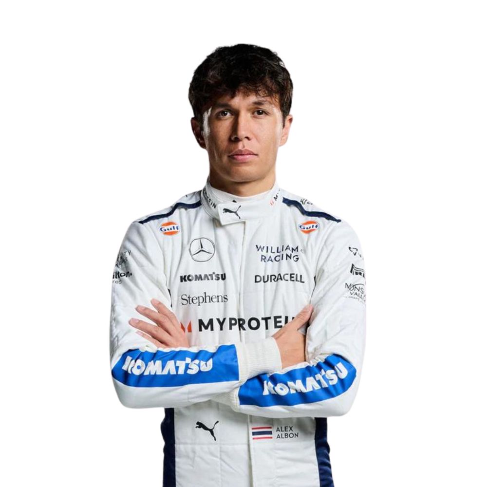 Williams Racing Alex Albon 2024 Formel 1 Rennanzug Replik