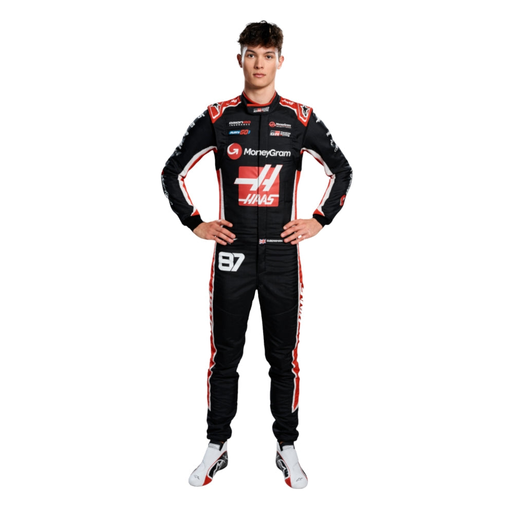 Haas F1 Team 2025 Formel 1 Rennanzug Replik (Ollie Bearman Team Rennen)