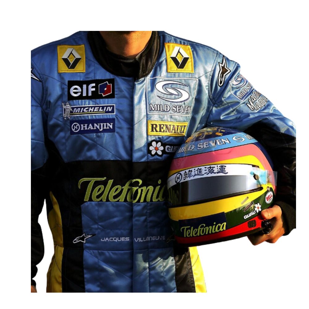 Renault F1 Team Formel 1 Rennanzug Replik (Rennanzug Jacques Villeneuve 2004)