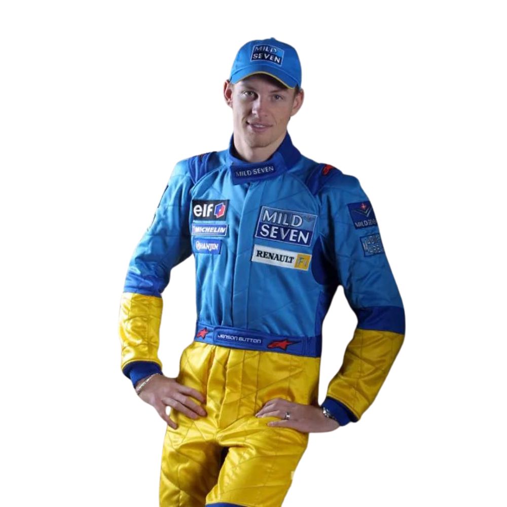 Renault F1 Team Formel 1 Rennanzug Replik (Jenson Button Rennen 2002)