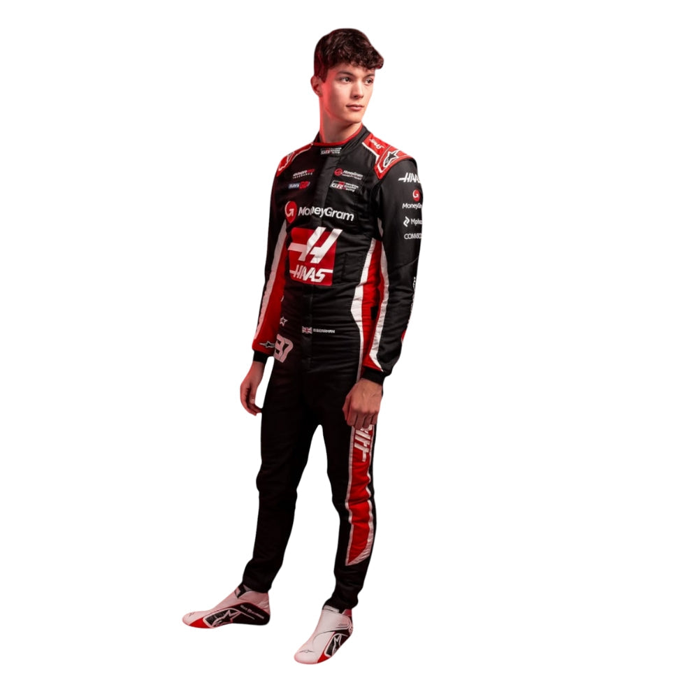 Haas F1 Team 2025 Formula 1 Racing Suit Replica (Ollie Bearman Team Race)