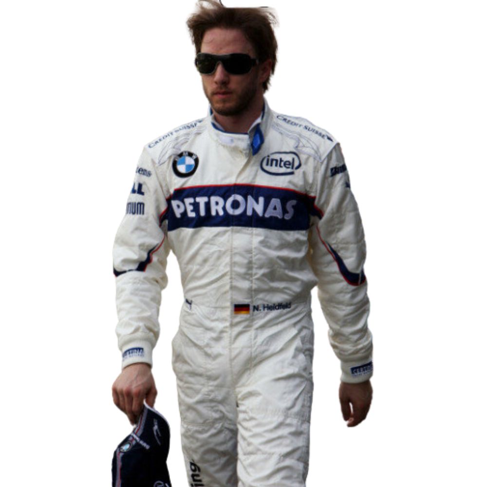 Stake F1 Team Kick Sauber Formel 1 Rennanzug Replik (BMW: Nick Heidfelds Rennen 2008)