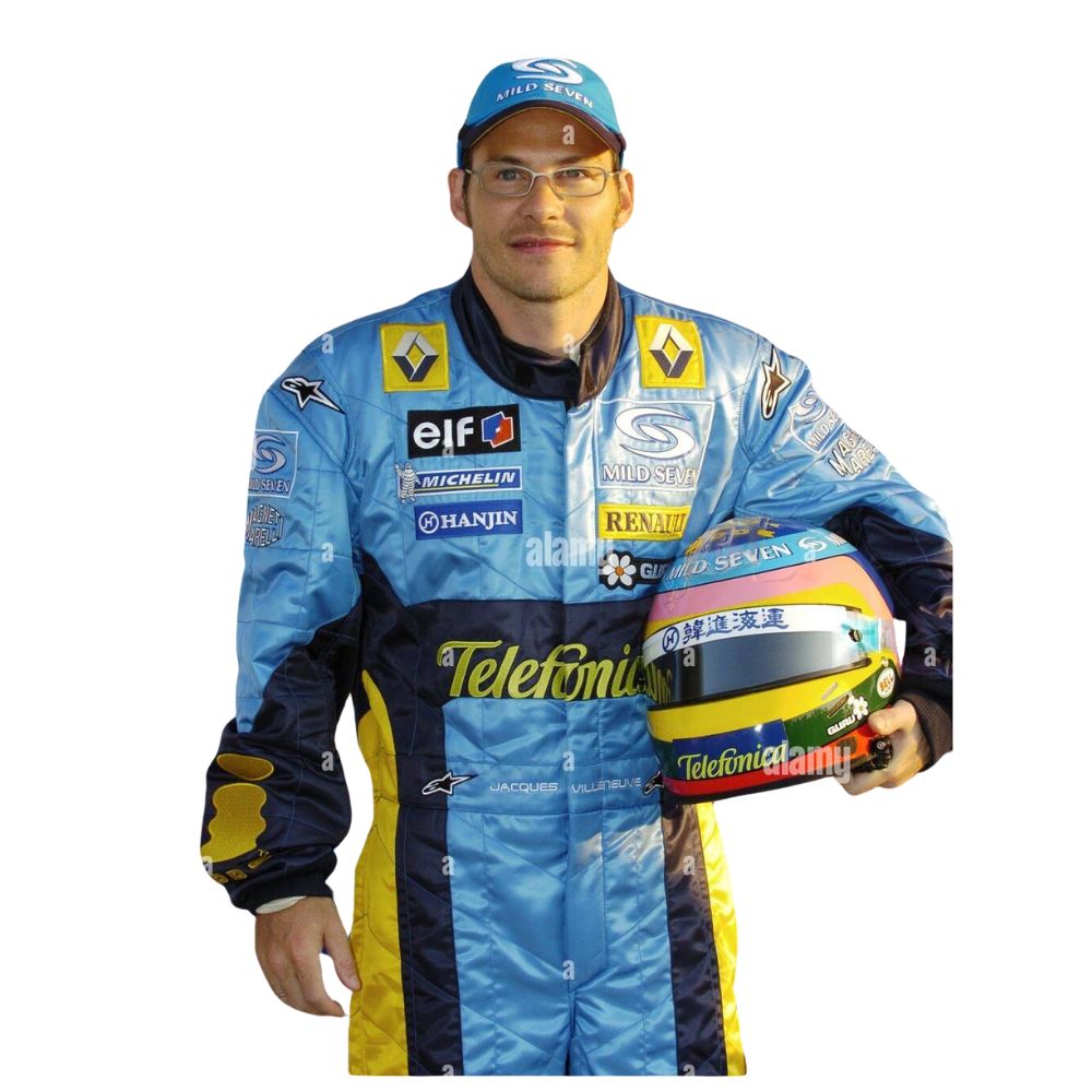 Renault F1 Team Formel 1 Rennanzug Replik (Rennanzug Jacques Villeneuve 2004)