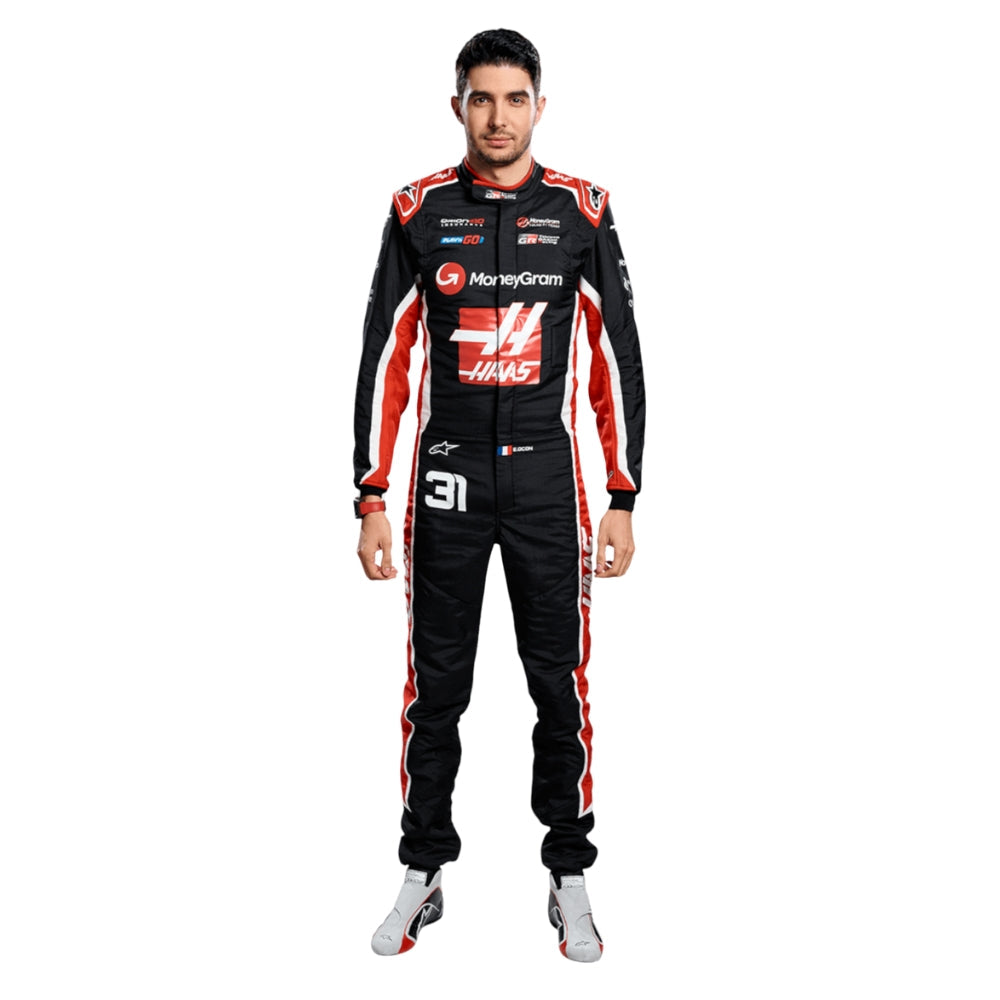 Haas F1 Team Esteban Ocon 2025 Formel 1 Rennanzug Replik (Team)