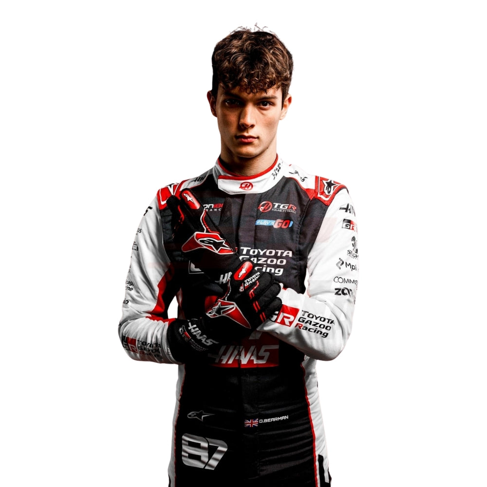 Haas F1 Team Alexander Albon 2026 Formula 1 Racing Suit Replica (Race Oliver Bearman)