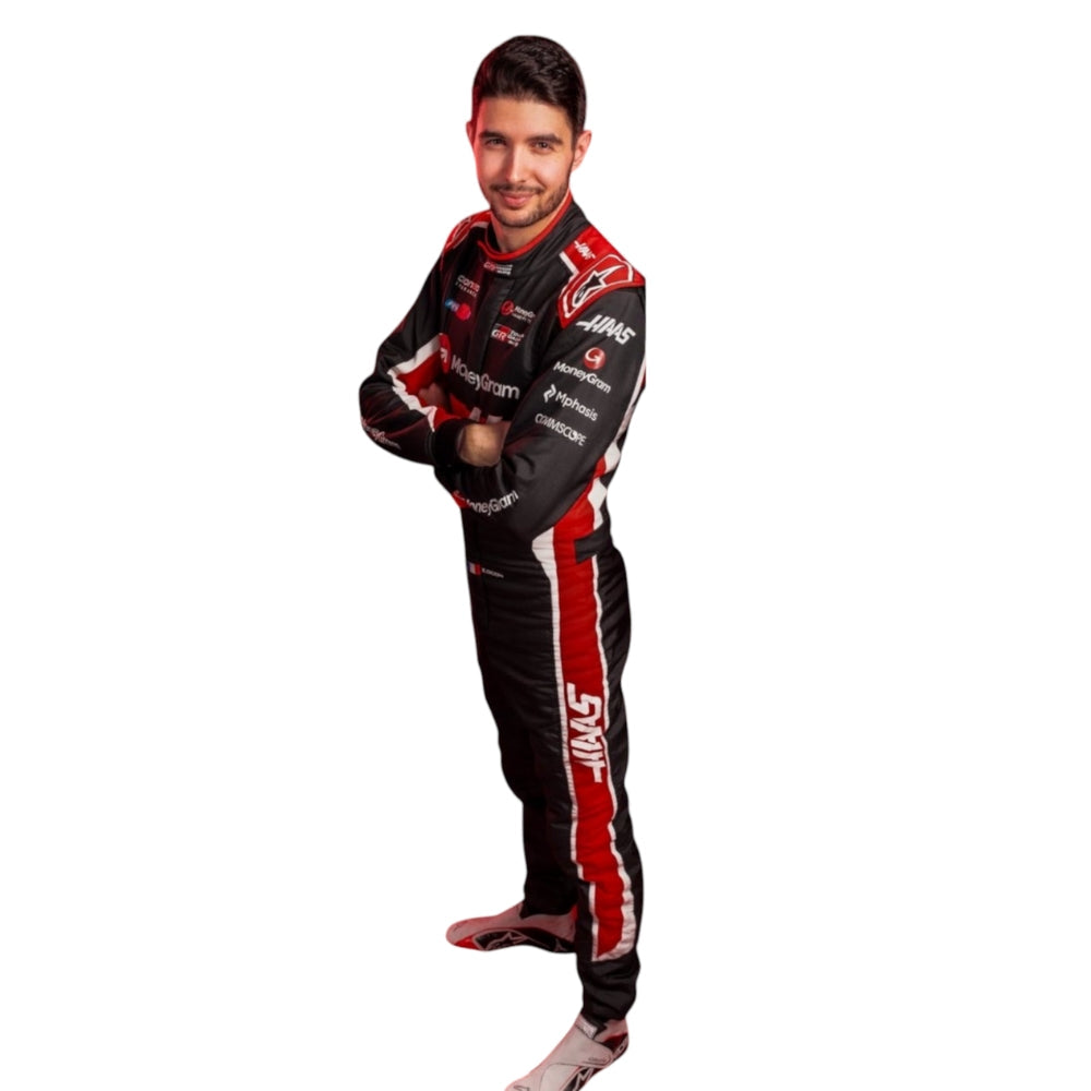 Haas F1 Team Esteban Ocon 2025 Formel 1 Rennanzug Replik (Team)