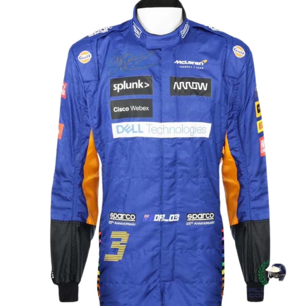 McLaren Formula 1 Team Daniel Ricciardo 2021 Formula 1 Racing Suit Replica (Race)