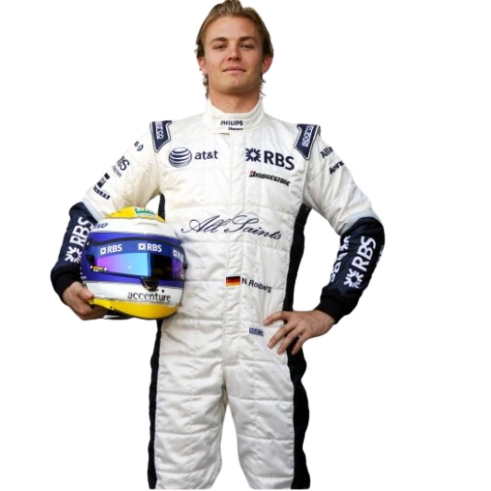 Williams Racing Formel 1 Rennanzug Replik (Nico Rosberg Rennen 2008)