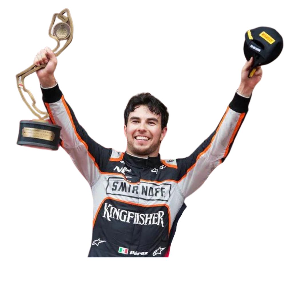 Sergio Perez 2016 Formel 1 Rennanzug Replik (Force India)