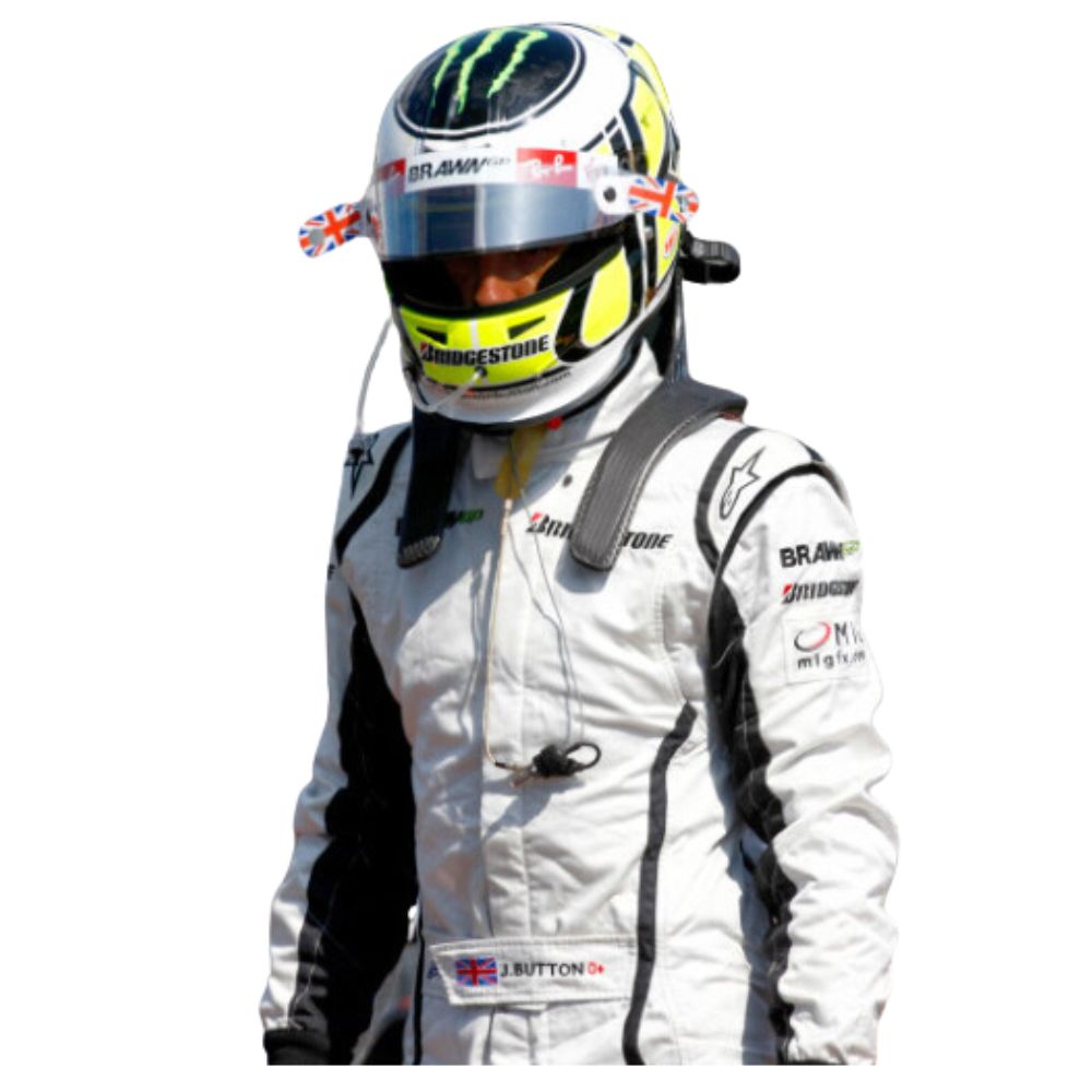 Formel-1-Rennanzug-Replika (Jenson Button Brawn GP 2009er Rennen)