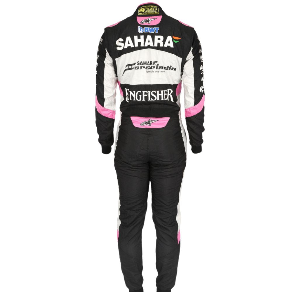 Sergio Perez 2017 Formel 1 Rennanzug Replik (Rennfahrer Force India)