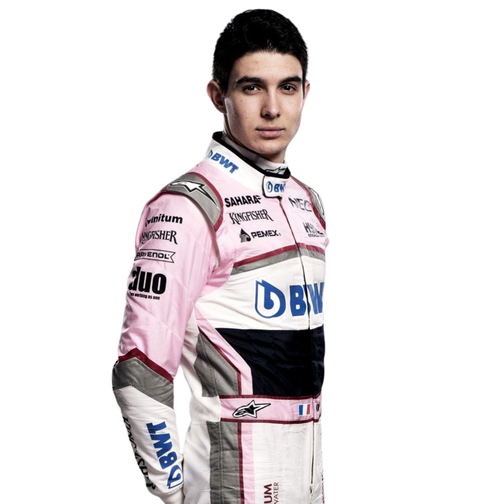 Esteban Ocon 2018 Formel 1 Rennanzug Replik (Rennen Force India)
