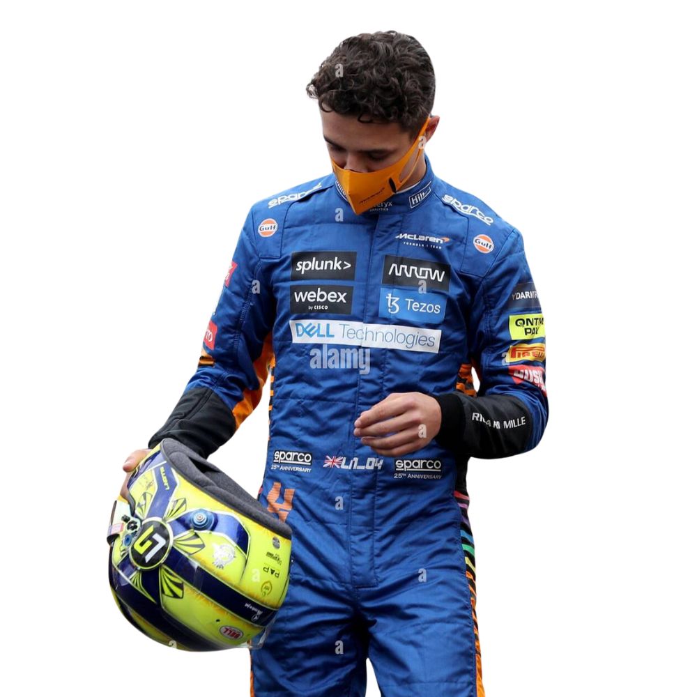 McLaren Formula 1 Team Lando Norris 2021 Formula 1 Racing Suit Replica (Race)