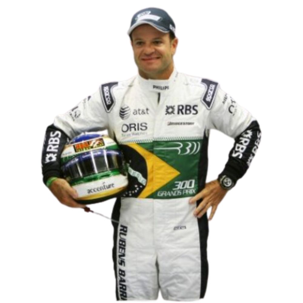 Williams Racing Formel 1 Rennanzug Replik (Rubens Barrichello 2010er Rennen)