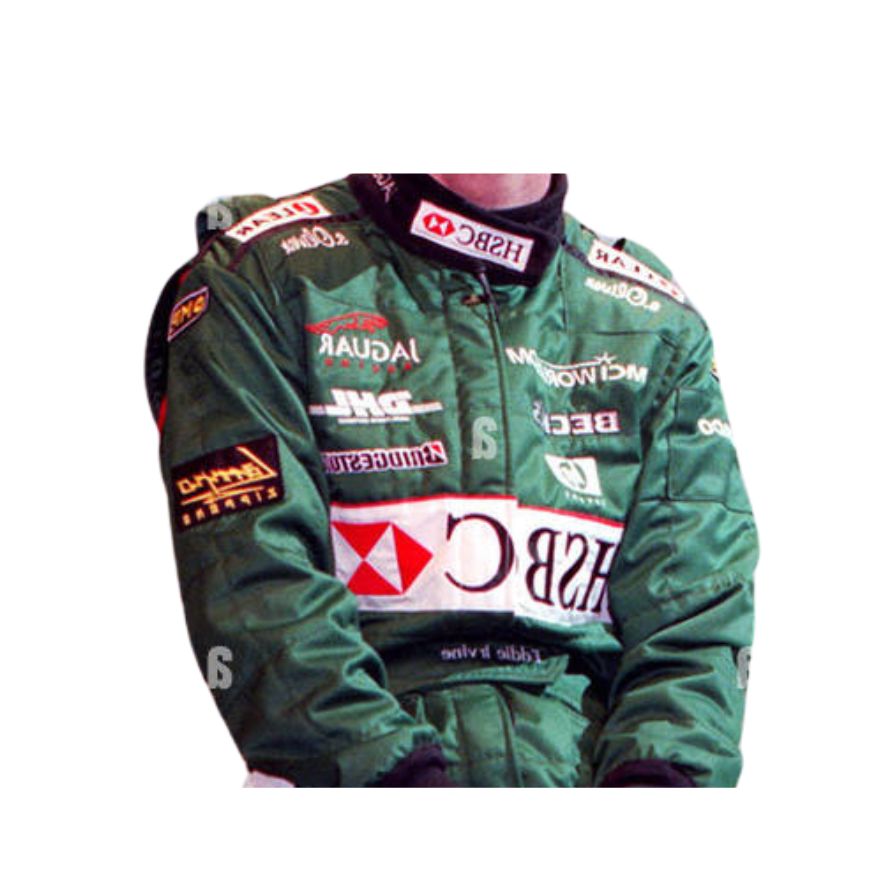 Formel 1 Rennanzug Replik (Johnny Herbert Jaguar 2000er Rennen)