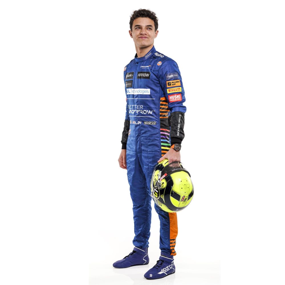 McLaren Formel-1-Team Lando Norris 2021 Formel 1 Rennanzug Replik (Rennen)