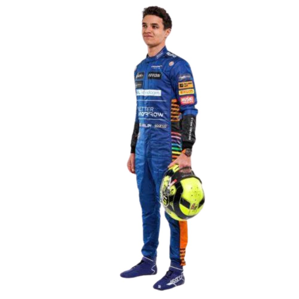 McLaren Formel-1-Team Lando Norris 2021 Formel 1 Rennanzug Replik (Rennen)