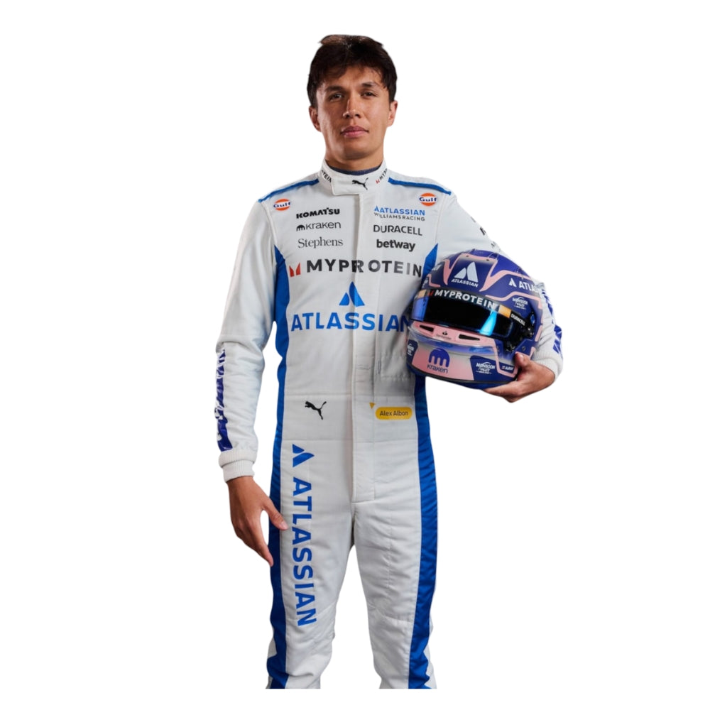 Williams Racing Alexander Albon Formel 1 Rennanzug Replik (Team) 2025