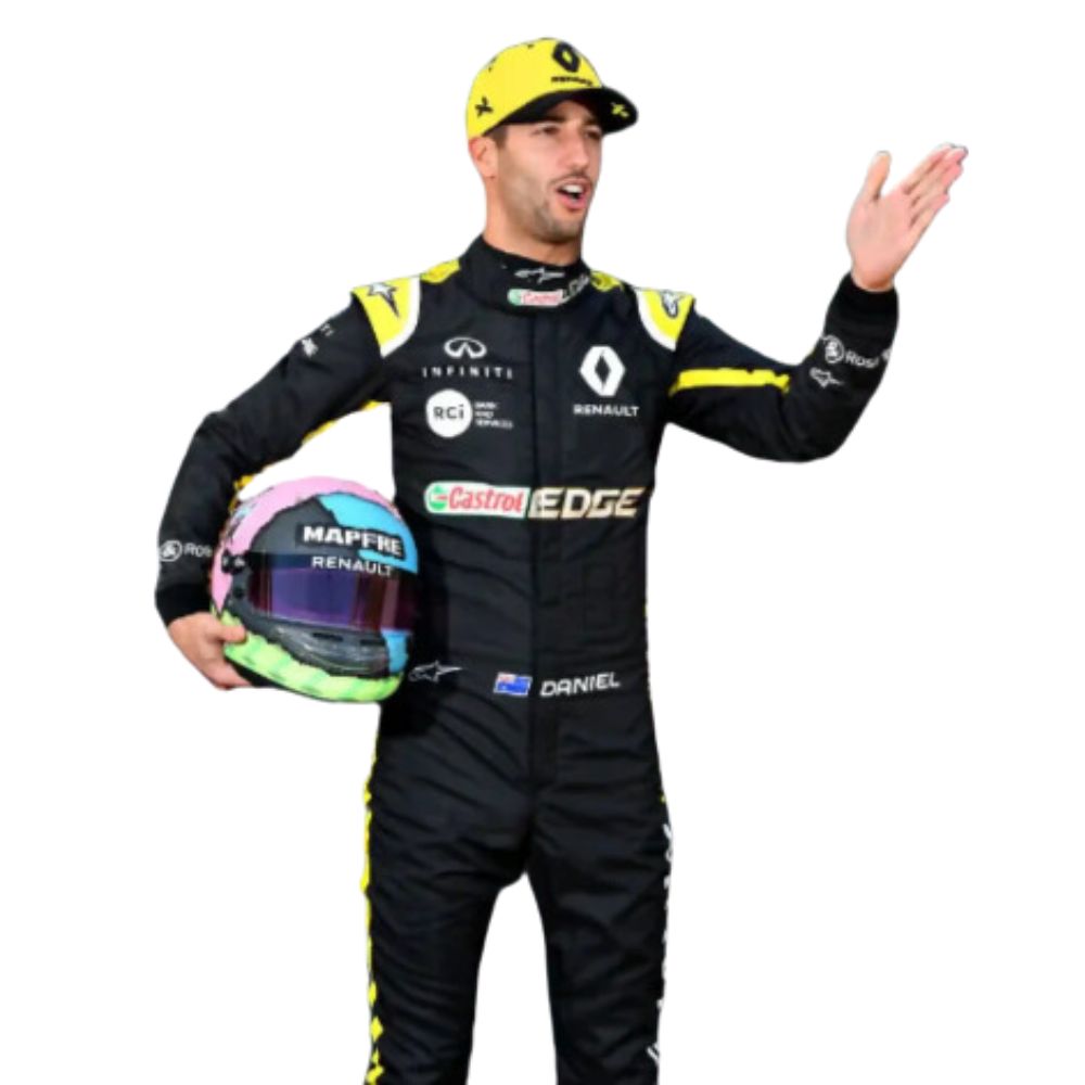 Renault F1 Team Daniel Ricciardo 2019 Formel 1 Rennanzug Replik (Rennen)