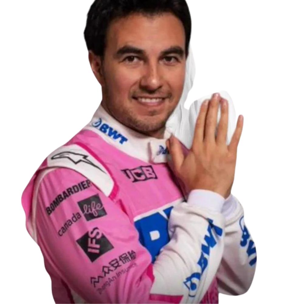 Sergio Perez 2020 Formel 1 Rennanzug Replik (Punkt)