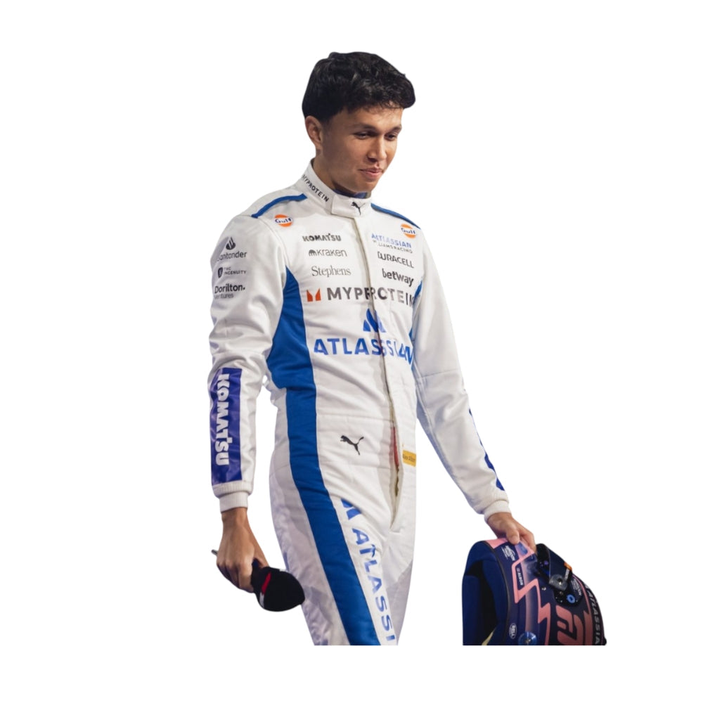 Williams Racing Alexander Albon Formel 1 Rennanzug Replik (Team) 2025