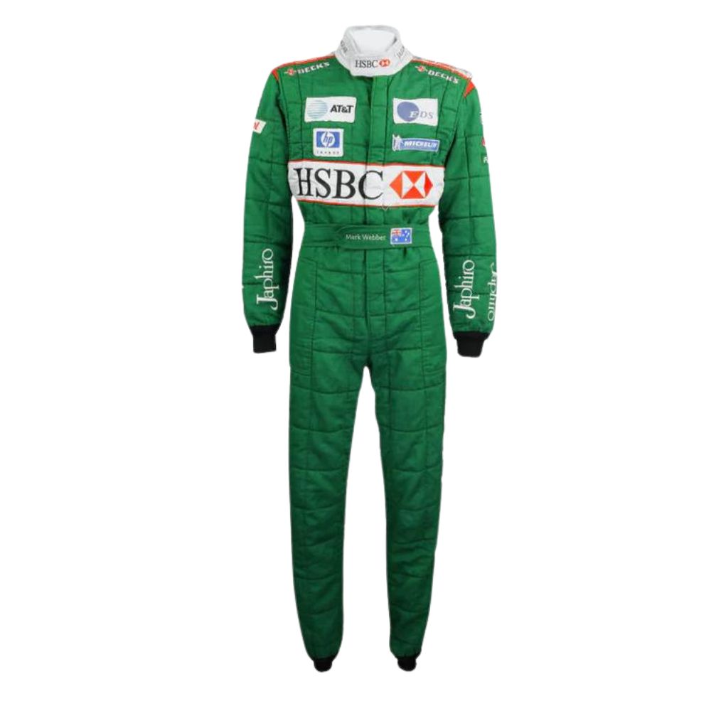 Formel 1 Rennoverall Replik (Mark Webber Jaguar Rennen 2003)