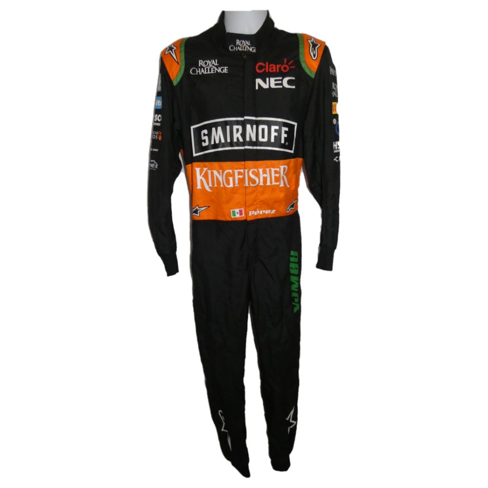 Sergio Perez 2015 Formel 1 Rennanzug Replika (Force India)