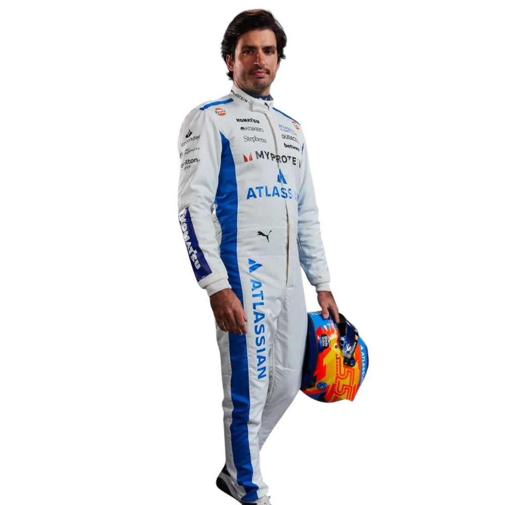 Williams Racing Carlos Sainz 2025 Formula 1 Racing Suit Replica (Team)