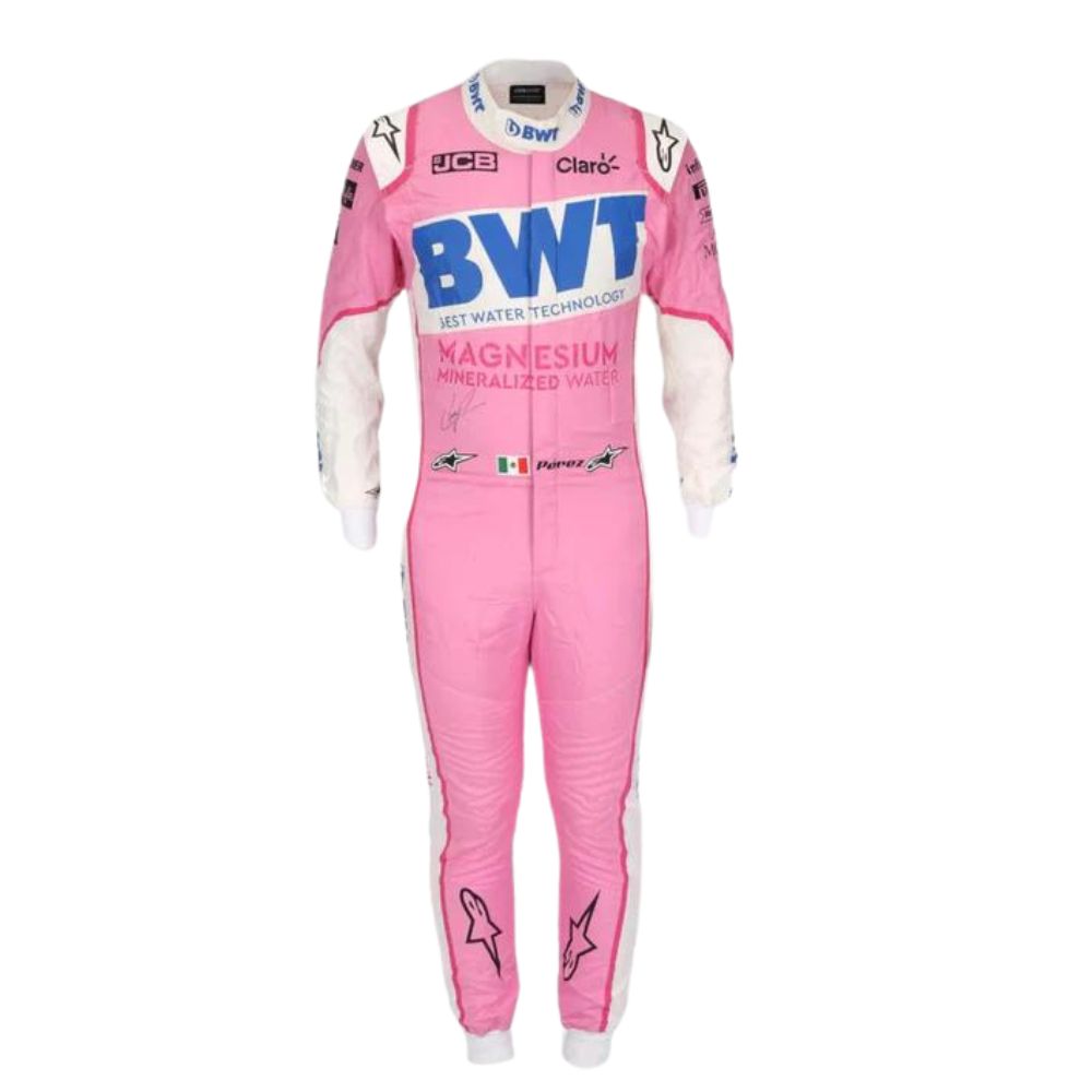 Sergio Perez 2020 Formel 1 Rennanzug Replik (Punkt)