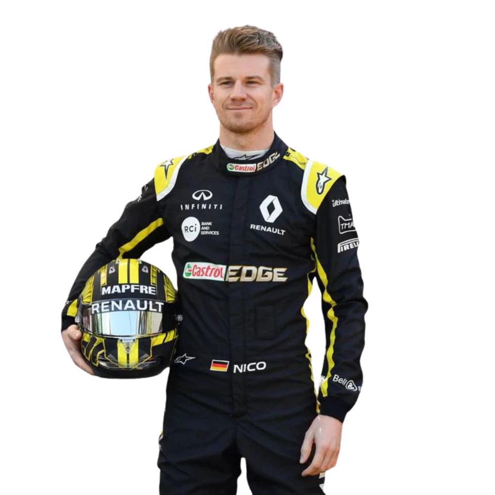Renault F1 Team Nico Hülkenberg 2019 Formel 1 Rennanzug Replik (Rennanzug Nico Hülkenberg)