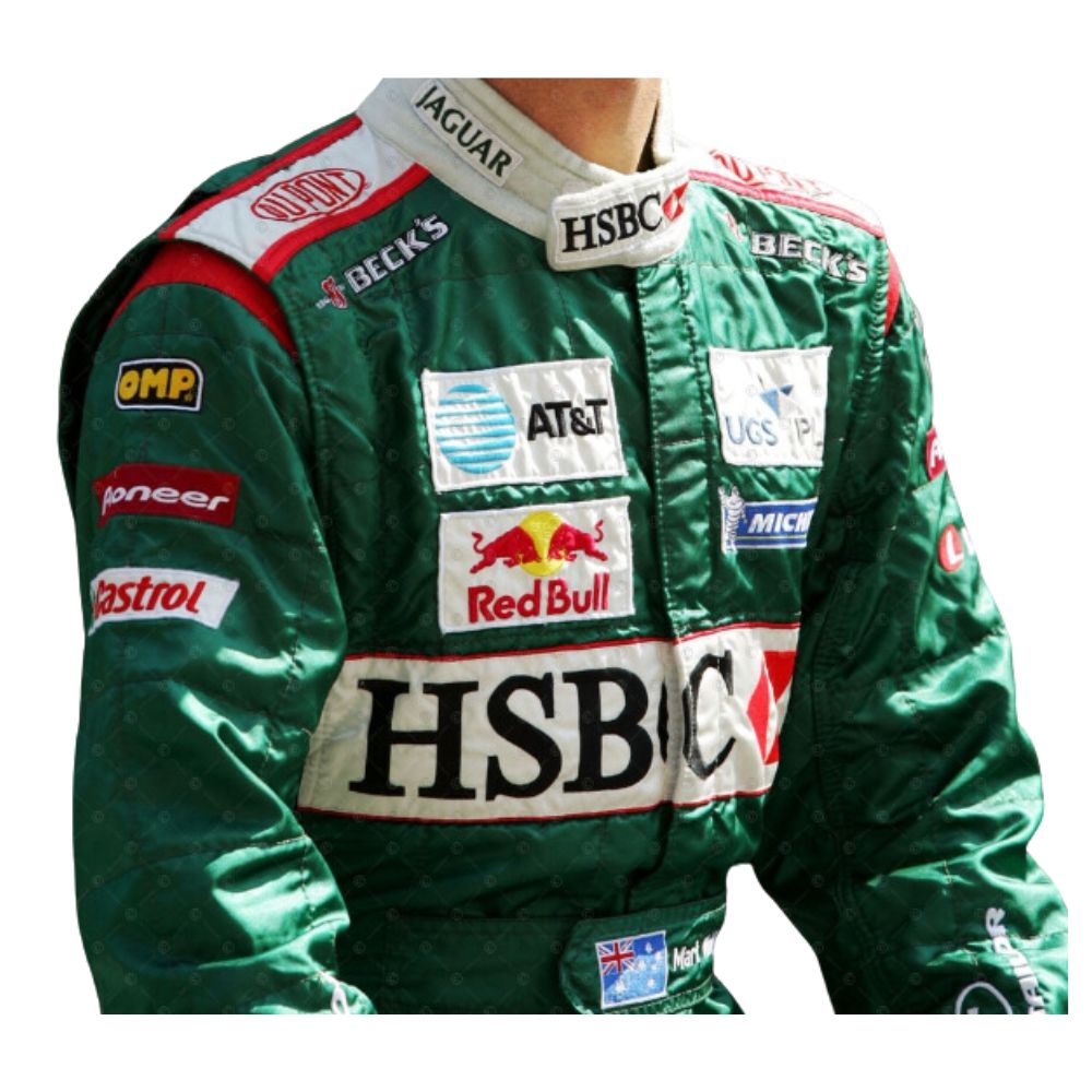 Formel 1 Rennanzug Replik (Jaguar: Mark Webber Rennen 2004)