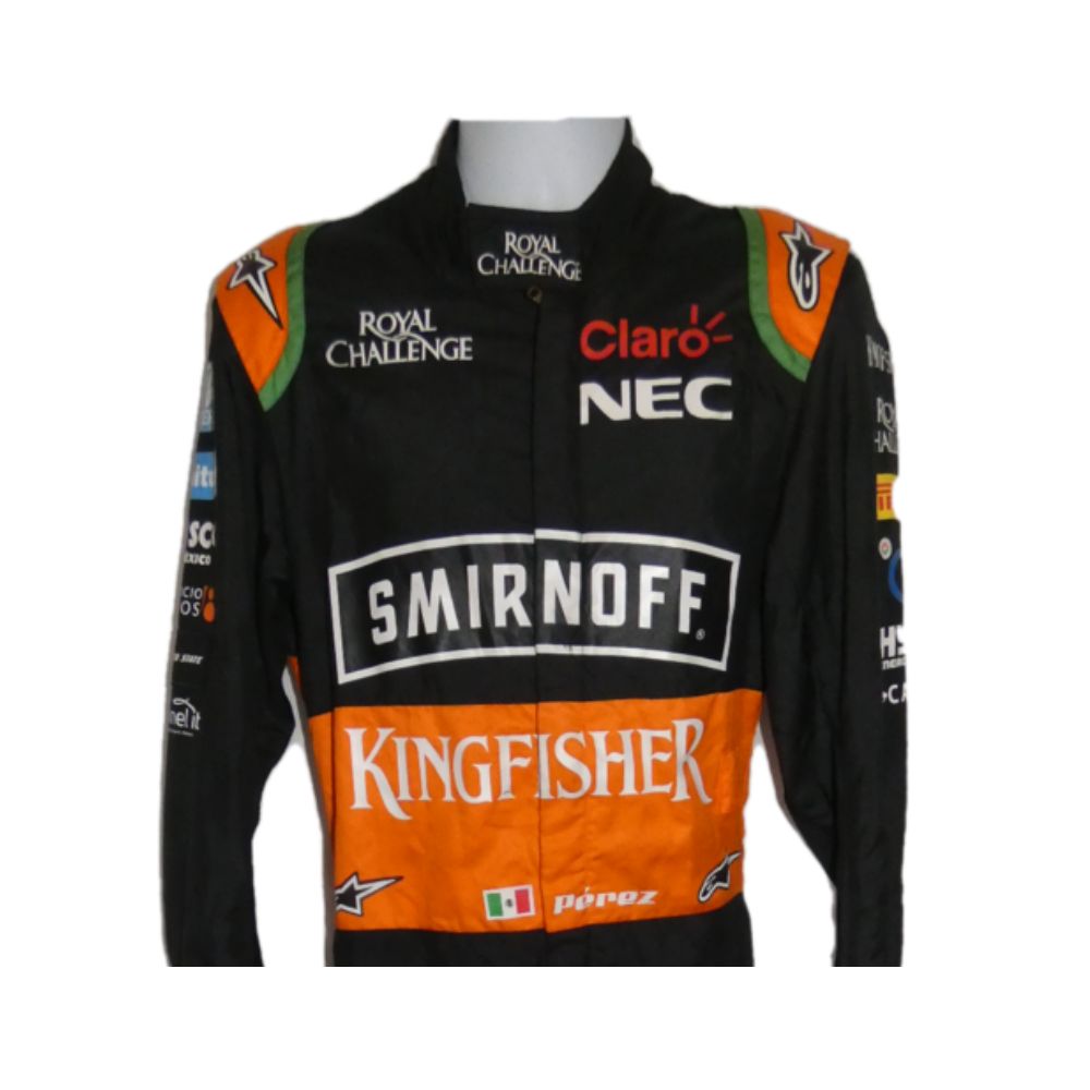 Sergio Perez 2015 Formel 1 Rennanzug Replika (Force India)